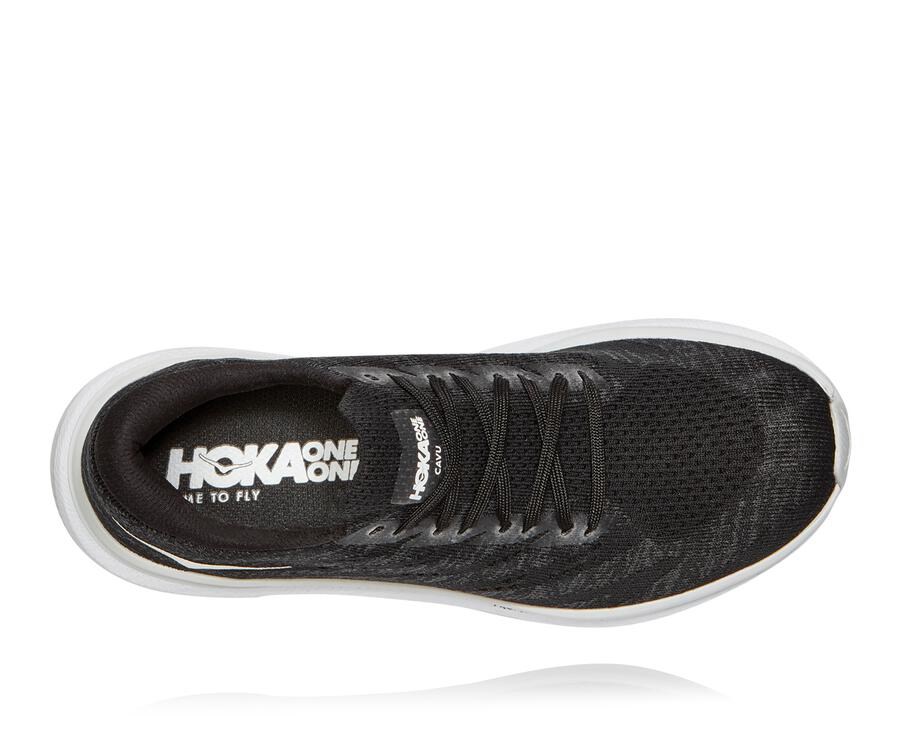 Tenis Corrida Hoka One One Feminino Pretas/Branco - Cavu 3 - 948-NVSEGO